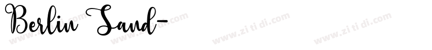 Berlin Sand字体转换